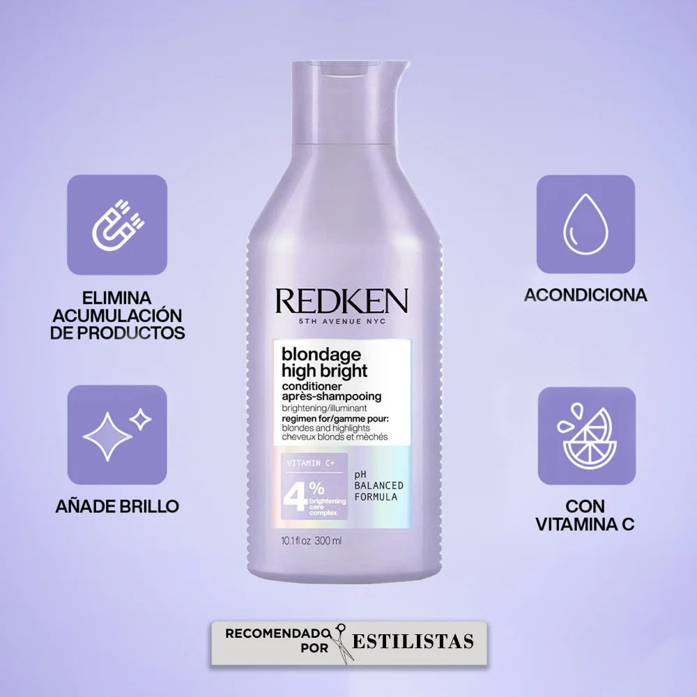Blondage High Bright Conditioner 300Ml - Redken