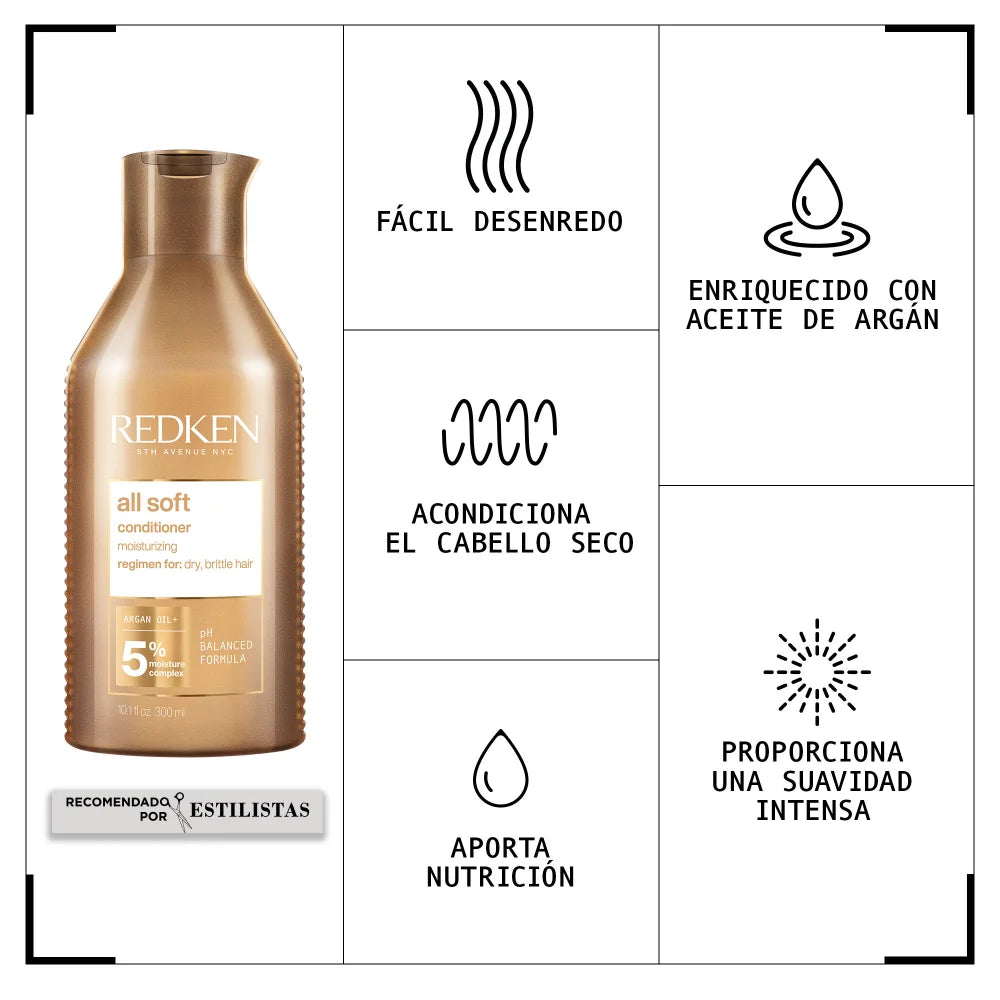 All Soft Conditioner 300 Ml- Redken