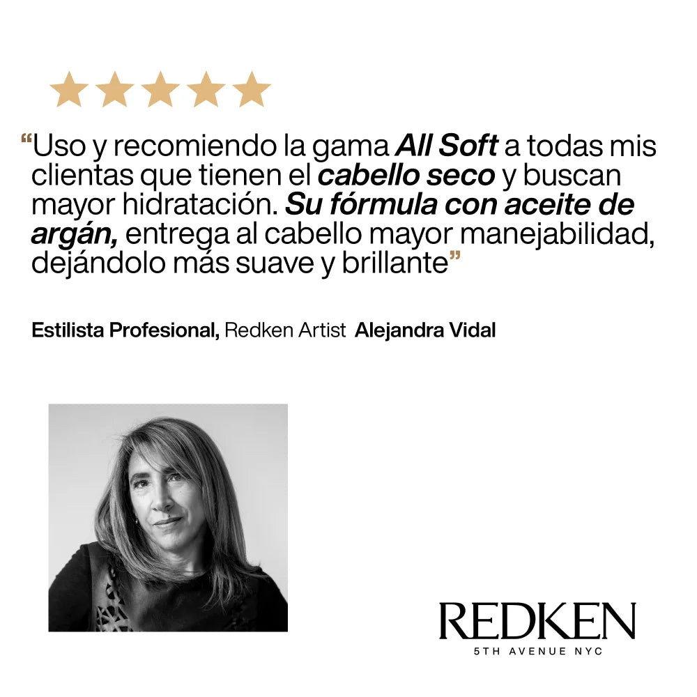 All Soft Shampoo 300Ml- Redken
